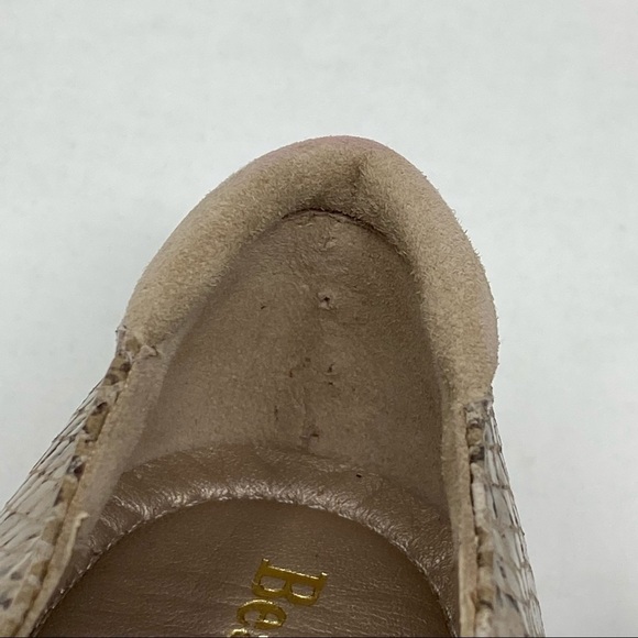 Beautifeel Elle Taupe Snake Combi leather cap toe flats - Picture 6 of 9